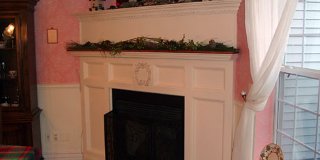 Add warmth to your room with a fireplace