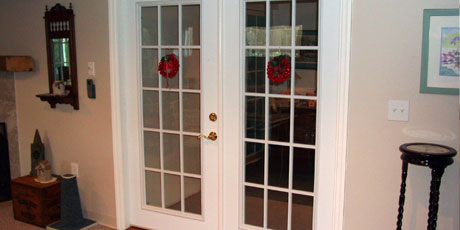 French doors upgrade and widen doorways